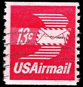 # C83 USED WINGED AIRMAIL ENVELOPE