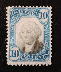 US #R109 Mint NH Og VF 10c (Fibers Present) Documentary Revenue Stamp 1871