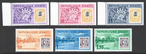 1962 Haiti Airmail Duvalier Ville Set #500-502, C203-C205 VF-NH-