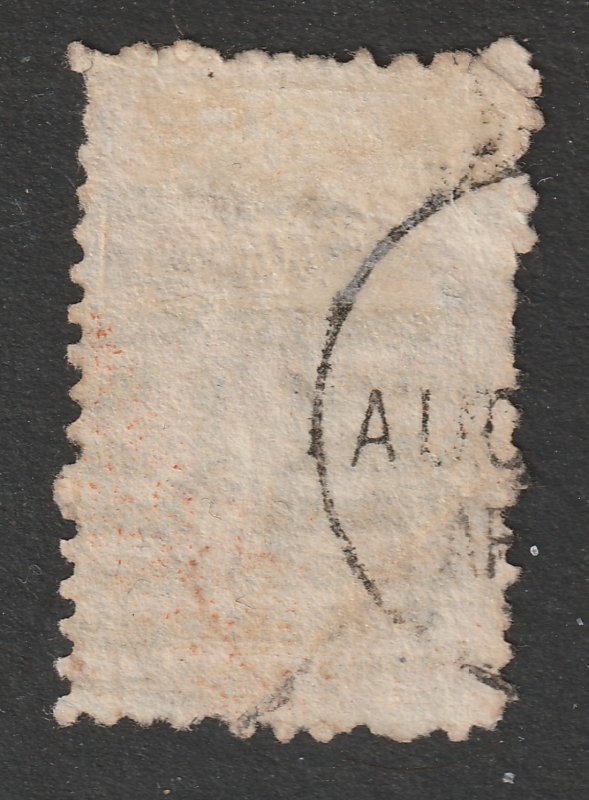 New Zealand a QV used 1d orange from 1864