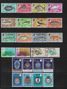 ASCENSION SMALL SELECTION 1966-1970 (6 SETS+2 SOUVENIR SHEETS)- MINT LH/NH