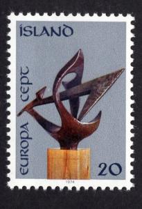 Iceland  #473 1974  MNH Europa   20k.   bronze