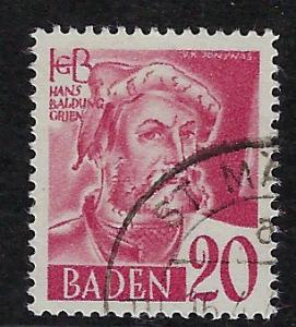 Germany - under French occupation Scott # 5N37, used