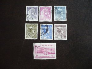 Stamps - Syria - Scott# 443-448,452 - Used Part Set of 7 Stamps