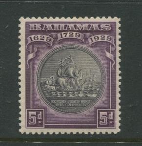 Bahamas - Scott 87 - Seal of Bahamas Issue-1930- MLH -Single 5d Stamp