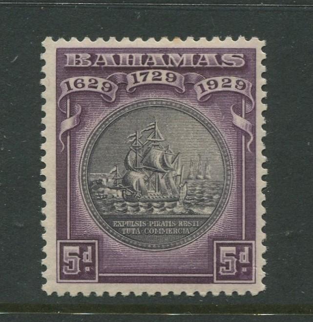 Bahamas - Scott 87 - Seal of Bahamas Issue-1930- MLH -Single 5d Stamp