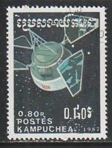 1987 Cambodia - Sc 779 - used VF - 1 single - Soviet Spacecraft