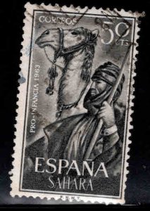 Spanish Sahara Scott 135 Used Camel rider stamp