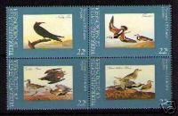 MICRONESIA Sc# 28a MNH VF 4 BLOCK Audubon Birth Bicent.