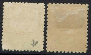 TASMANIA 1906 QV TABLET 1/- - BOTH PERF 12.5 AND PERF 11 WMK CROWN/A 