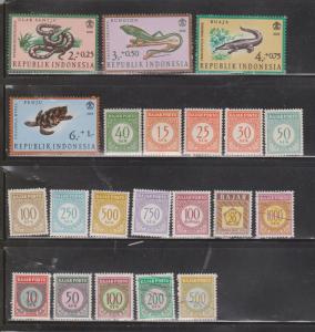 INDONESIA - Collection Of Mostly Mint Hinged  Issues - CV Over $100.00
