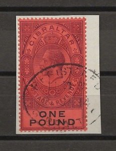 GIBRALTAR 1912/27 SG 85 USED Cat £275