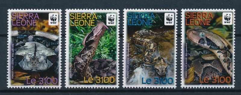 [54213] Sierra Leone 2011 Reptiles WWF Snakes MNH