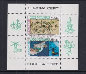 Cyprus  Turkish #127 cancelled 1983  Europa   sheet