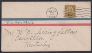 US 666 First Day Cover Newton, KS - XF on VF Airmail Cover cv $900