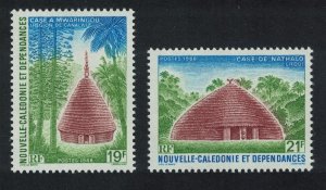 New Caledonia Traditional Huts 2v 1988 MNH SG#827-828