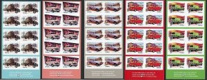 Australia 2006 MNH Booklet Stamps Scott 2553-2557a Old Cars