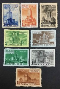 MOMEN: RUSSIA SC #1518-1525 1950 SKY SCRAPERS MINT OG NH LOT #62552