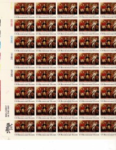 US Bicentennial 13c US Postage Sheet #1728 VF MNH