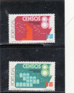 PORTUGAL SET CENSOS 81.  (1981)  MNH (**)