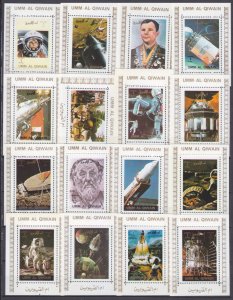 1972 Umm Al Qiwain 1082/B-1097/B Exploration of the Solar System 45,00 €