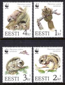 Estonia 270-273 Flying Squirrel MNH VF