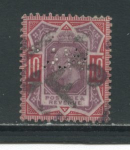 Great Britain 137  Used perfin cgs