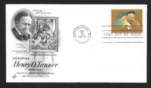 UNITED STATES FDC 8¢ Henry O Tanner 1973 ArtCraft