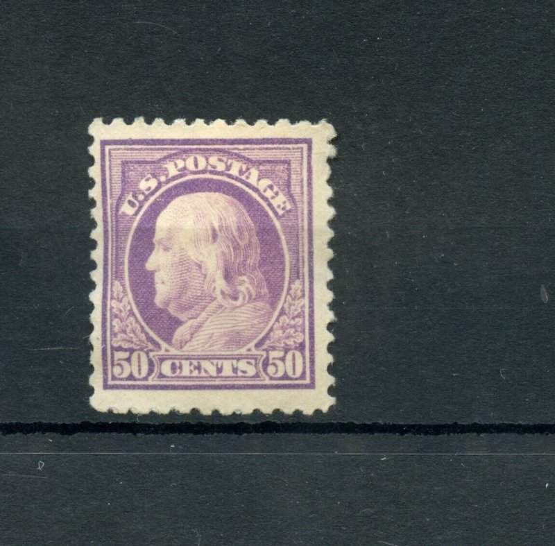 UNITED STATES  1908/09 50c FRANKLIN SCOTT #517 F/VF  MINT  HINGED 