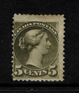 Canada SC# 38, Mint Hinged, Most Original Gum, light page/ink remnant - S2597