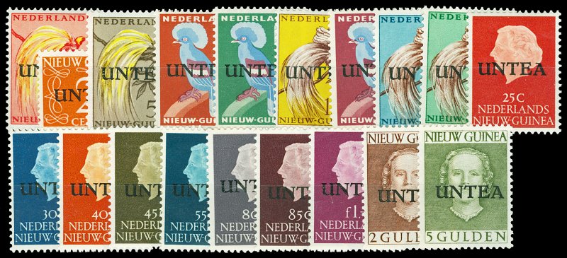 Netherlands New Guinea Scott 1-19 1962 UNTEA Complete Set Mint NH