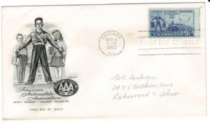 US 1007 (Me-5) 3c American Auto Assoc on FDC Artmaster Cachet ECV $6.00