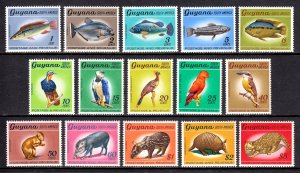 Guyana - Scott #39-53 - MNH - Some perf toning noted - SCV $19