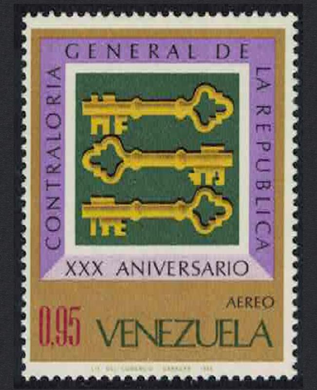 Venezuela 30th Anniversary of Office of Controller-General 1968 MNH SG#2034