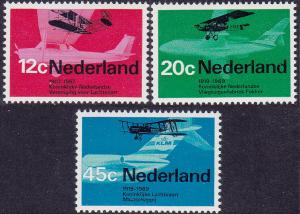 Netherlands - 1968 - Scott #455-57 - MNH - Airplanes