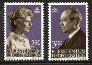 Liechtenstein 767-8 MNH Princess Gina, Prince Franz Joseph II