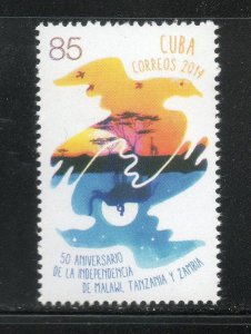 CUBA Sc# 5580  DIPLOMACY with MALAWI TANZANIA ZAMBIA  2014  MNH