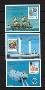 MICRONESIA  #270-2 UNDERWATER EXPLORATION  MNH