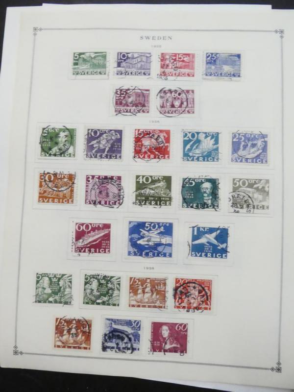 EDW1949SELL : SWEDEN Very clean Mint & Used collection on album pages. Cat