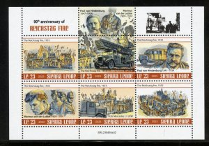 SIERRA LEONE 2023 90th ANNIVERSARY OF REICHSTAG FIRE SHEET MINT NEVER HINGED