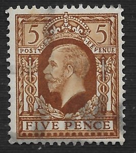 Great Britain #217 5p King George V ~ Used