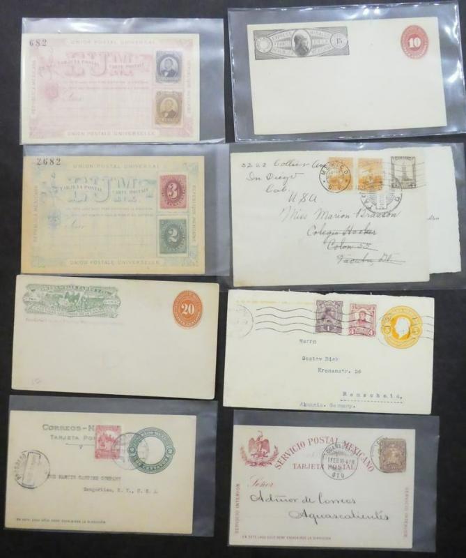 EDW1949SELL : MEXICO Fantastic Mint & Used collection of 60 Postal History items