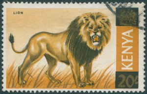 Kenya 1966 20s Lion SG18 used