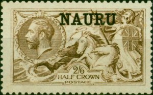 Nauru 1916 2s6d Brown SG21 Fine VLMM