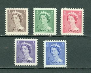 CANADA 1953 QE KARSH PORTRAIT #325-329 SET MNH...$1.40