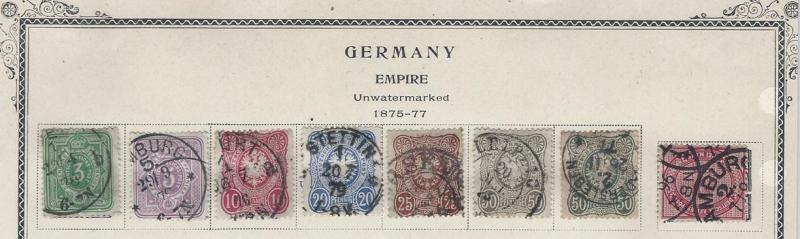 Germany 29-36. Collector mounted [U] CV $60.00