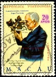 Aviator, Admiral Coutinho With Sextant, Macau SC#417 used