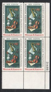 ALLY'S STAMPS US Plate Block Scott #1386 6c  Harnett Painting [4] MNH F/VF [A23]