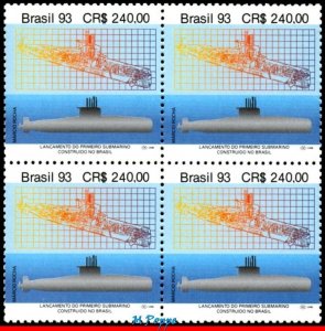 2436 BRAZIL 1993 LAUNCHING 1st BRAZILIAN SUBMARINE, SHIPS, MI# 2562, BLOCK MNH