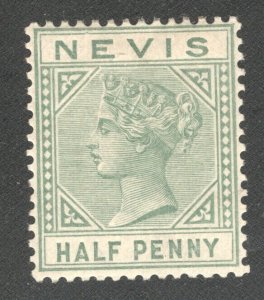 NEVIS #21 Used,  VF  CV $27.50 ..... 4240023